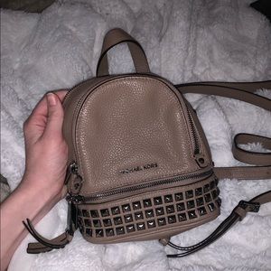Michael Kors Rhea Mini Pyramid Backpack